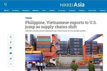 El artículo publicado por Nikkei Asia. (Captura de pantalla por VNA)