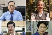 Los científicos Nguyen Dinh Duc, Pham Hung Viet, Le Hoang Son y Tu Binh Minh (de izquierda a derecha, de arriba a abajo). (Fotografía: laodong.vn)