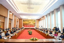 Panorama de la reunión. (Fotografía: Nhan Dan)