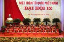 En el IX Congreso Nacional del Frente de la Patria de Vietnam. (Fotografía: VNA)