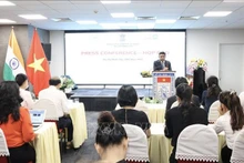 Panorama de la conferencia de prensa. (Fotografía: VNA)