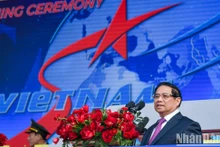 El primer ministro de Vietnam, Pham Minh Chinh, interviene en el evento. (Fotografía: Nhan Dan)