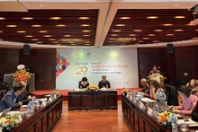 Durante el seminario sobre la implementación de la Convención para la Salvaguardia del Patrimonio Cultural Inmaterial de la Unesco en Vietnam. (Fotografía: VNA)