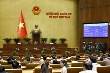 La Asamblea Nacional de Vietnam aprueba la Resolución sobre el plan de asignación del presupuesto del Gobierno central para 2025. (Fotografía: VNA)