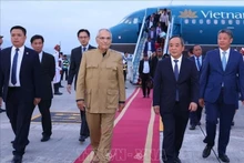 El presidente de Timor Oriental, José Ramos-Horta, llega a Hanói para iniciar una visita de Estado a Vietnam. (Foto: VNA)