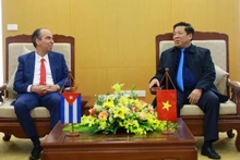 Escena de la reunión. (Fotografía: Ministerio de Construcción de Vietnam)