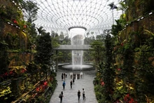En el aeropuerto de Changi. (Fotografía: VNA)