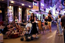 La calle de Bui Vien en el centro de Ciudad Ho Chi Minh. (Fotografía: VNA)