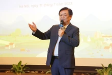 El ministro de Agricultura y Desarrollo Rural de Vietnam, Le Minh Hoan, en una conferencia sobre cooperación en capacitación y desarrollo de recursos humanos en agricultura y áreas rurales. (Fotografía: VNA)