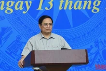 El primer ministro Pham Minh Chinh interviene en la cita. (Fotografía: Nhan Dan)