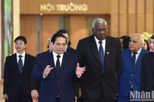 [Foto] Premier vietnamita se reúne con presidente de Asamblea Nacional de Cuba 