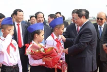 El primer ministro de Vietnam, Pham Minh Chinh, concluye su visita oficial a Laos. (Fotografía: VNA)