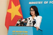 La portavoz del Ministerio de Relaciones Exteriores de Vietnam. Pham Thu Hang. (Fotografía: VNA)