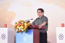 El primer ministro de Vietnam, Pham Minh Chinh, interviene en la ceremonia. (Fotografía: Nhan Dan)