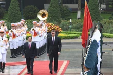 [Foto] Ceremonia de recepción al presidente del Gobierno español en visita oficial a Vietnam