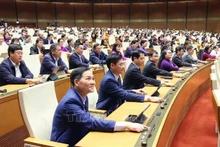 La Asamblea Nacional de Vietnam de la XV legislatura adoptó una resolución sobre el establecimiento de la ciudad de Hue bajo la administración central. (Fotografía: VNA)