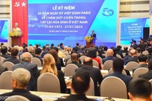 El canciller vietnamita Bui Thanh Son en la conmemoración. (Fotografía: baoquocte.vn)