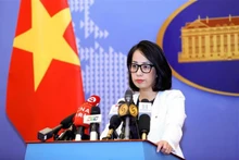 La portavoz del Ministerio de Relaciones Exteriores de Vietnam, Pham Thu Hang. (Fotografía: VNA)