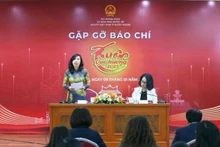 La viceministra de Relaciones Exteriores Le Thi Thu Hang habla en la cita. (Fotografía: VNA)