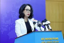 La portavoz del Ministerio de Relaciones Exteriores de Vietnam, Pham Thu Hang. (Fotografía: VNA)