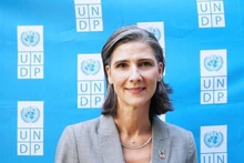 La representante residente del PNUD en Vietnam, Ramla Khalidi. (Fotografía: PNUD)