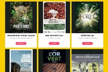 Carteles sobre algunas películas en el evento. (Captura de pantalla) 
