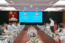 En la reunión entre dirigentes de Son La y el embajador de Laos en Vietnam. (Fotografía: Nhan Dan)