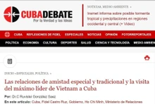 Destacan en Cuba la amistad especial con Vietnam y la visita de su máximo dirigente del país indochino. (Fotografía: VNA)