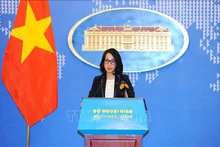 La portavoz adjunta de la Cancillería vietnamita Pham Thu Hang. (Fotografía: VNA)
