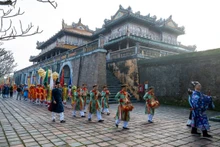 Recrean ritual contra los males en Ciudadela Imperial de Hue