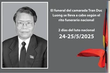 Ceremonia fúnebre del expresidente vietnamita Tran Duc Luong