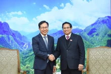[Foto] Premier vietnamita recibe a ejecutivos de Samsung Vietnam