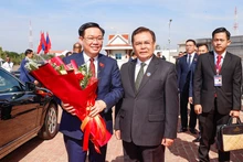 [Foto] Presidente del Parlamento vietnamita se reúne con su homólogo laosiano