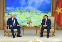 [Foto] Premier vietnamita recibe a ministro del Interior de Palestina