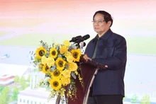 El primer ministro de Vietnam, Pham Minh Chinh, habla en la ceremonia. (Fotografía: Nhan Dan)