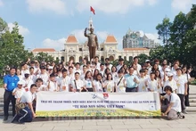 Jóvenes participantes en el campamento veraniego. (Fotografía: hcmcpv.org.vn)