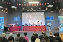 En el décimo Congreso de la Unión de Estudiantes Vietnamitas en Francia. (Fotografía: VNA)