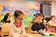 Una clase de idioma vietnamita en la ciudad rusa de Ekaterimburgo. (Fotografía: VNA)