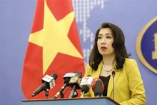 La portavoz de la Cancillería de Vietnam, Le Thi Thu Hang. (Fotografía: VNA)