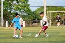 En un partido. (Fotografía: VNA)