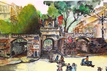 Recorren casco antiguo de Hanói a través de dibujos de artistas internacionales