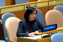 La embajadora Nguyen Phuong Tra, encargada de negocios de la delegación de Vietnam ante las Naciones Unidas. (Fotografía: VNA)