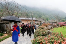 Procesión nupcial de la etnia Giay en el norte de Vietnam