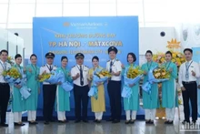 Vietnam Airlines reanuda vuelos directos entre Hanói y Moscú. (Fotografía: Nhan Dan)
