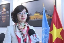 La embajadora Le Thi Hong Van, jefa de la misión de Vietnam ante la Unesco. (Fotografía: VNA)
