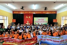 Participantes en la actividad en Da Nang. (Fotografía: Nhan Dan)