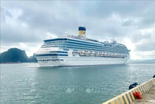 El crucero Costa Serena, de bandera italiana. (Fotografía: VNA)