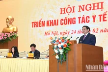 El primer ministro Pham Minh Chinh interviene en el evento. (Fotografía: Nhan Dan)
