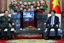 [Foto] Presidente de Vietnam recibe a vicetitular de la Comisión Militar Central de China