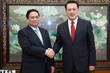 [Foto] Premier vietnamita se reúne con secretario del Comité del PCCh en Chongqing